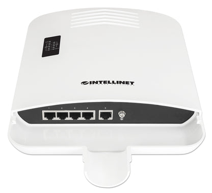 Outdoor PoE-Powered 5-Port Gigabit Switch with PoE Passthrough / 4-Port PoE+ Extender