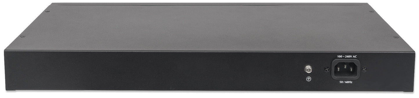 24-Port Gigabit Ethernet PoE+ Web-Managed Switch with 2 SFP Ports