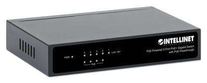 PoE Powered 5-Port Gigabit Switch with PoE Passthrough