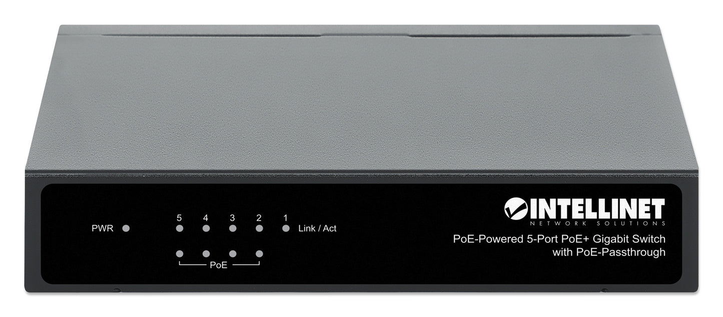 PoE Powered 5-Port Gigabit Switch with PoE Passthrough