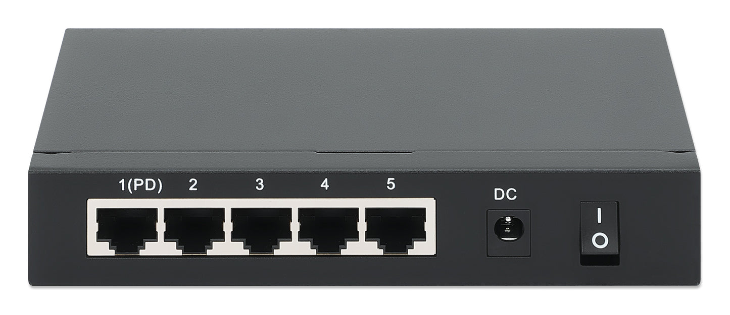 PoE Powered 5-Port Gigabit Switch with PoE Passthrough