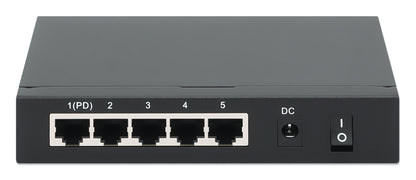 PoE Powered 5-Port Gigabit Switch with PoE Passthrough