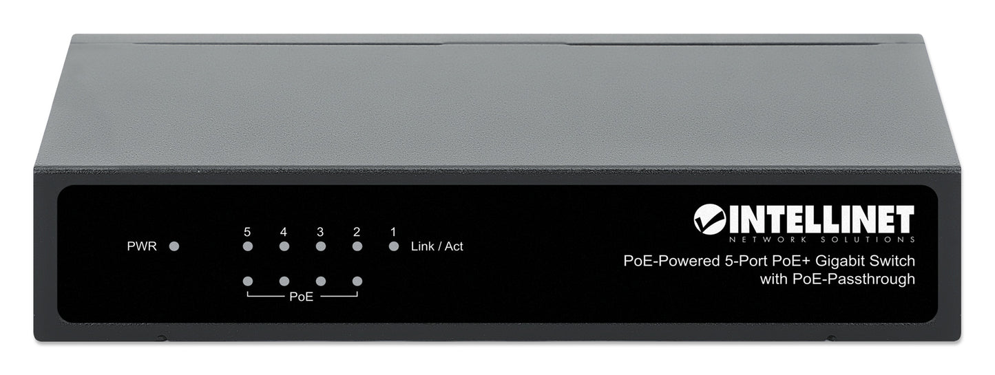 PoE Powered 5-Port Gigabit Switch with PoE Passthrough