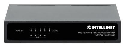 PoE Powered 5-Port Gigabit Switch with PoE Passthrough
