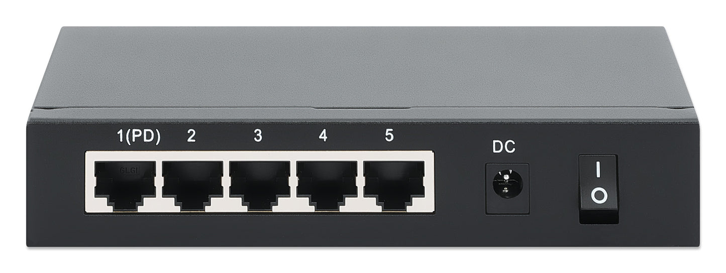 PoE Powered 5-Port Gigabit Switch with PoE Passthrough