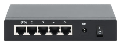 PoE Powered 5-Port Gigabit Switch with PoE Passthrough