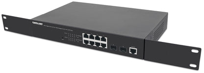 8-Port Gigabit Ethernet PoE+ Web-Managed Switch with 2 SFP Ports