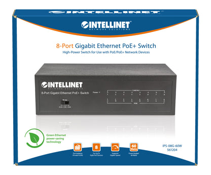 8-Port Gigabit Ethernet PoE+ Switch
