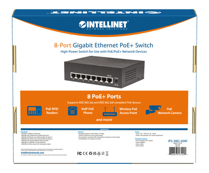 8-Port Gigabit Ethernet PoE+ Switch