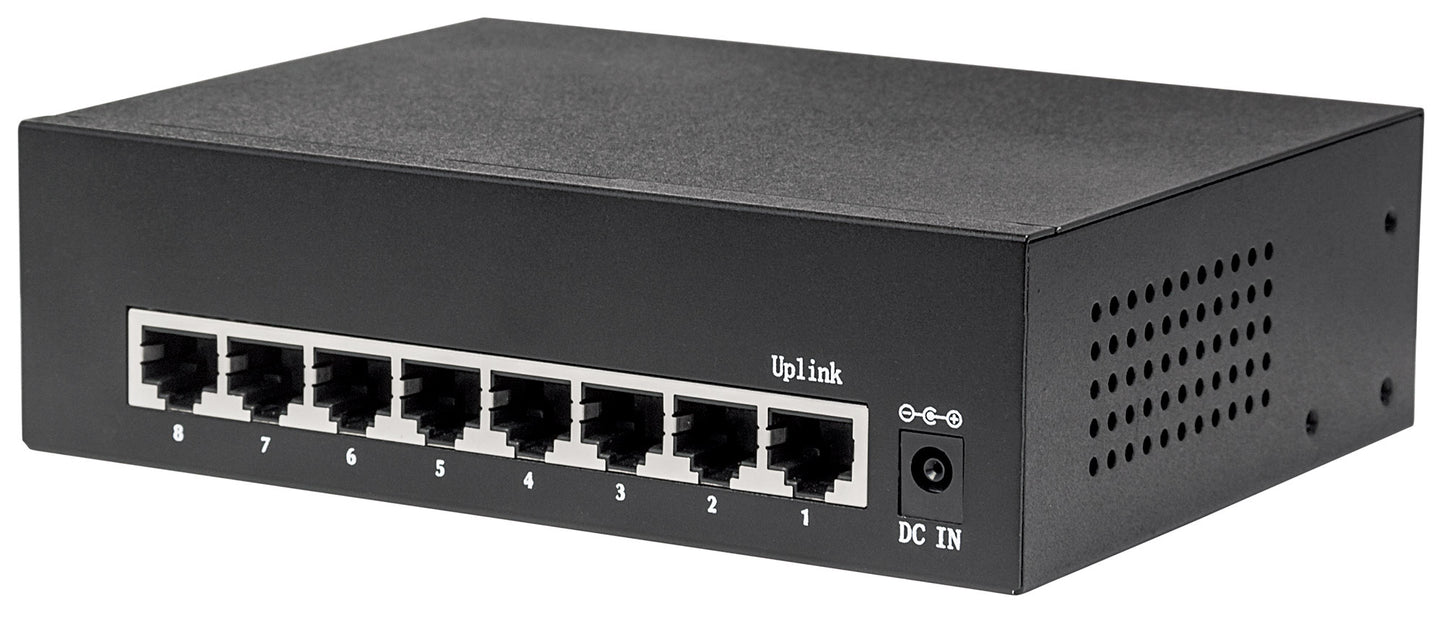 8-Port Gigabit Ethernet PoE+ Switch