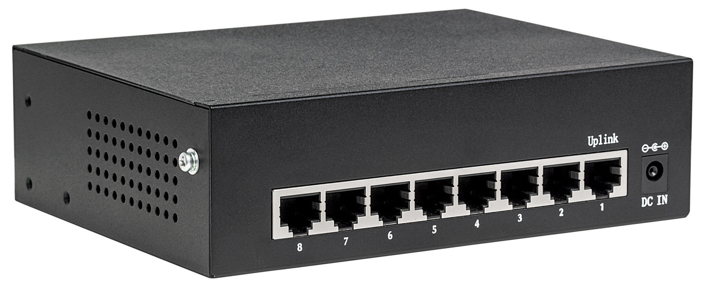 8-Port Gigabit Ethernet PoE+ Switch