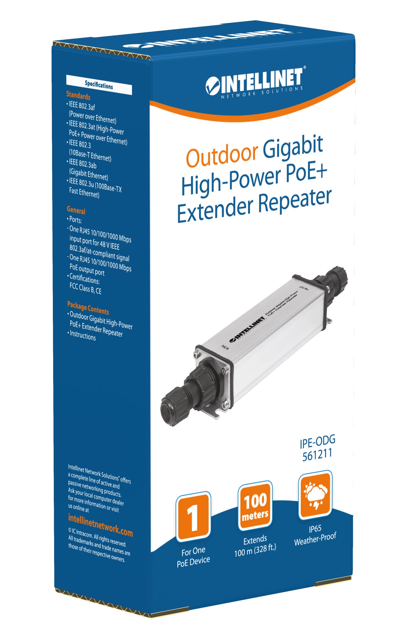 Outdoor Gigabit High-Power PoE+ Extender