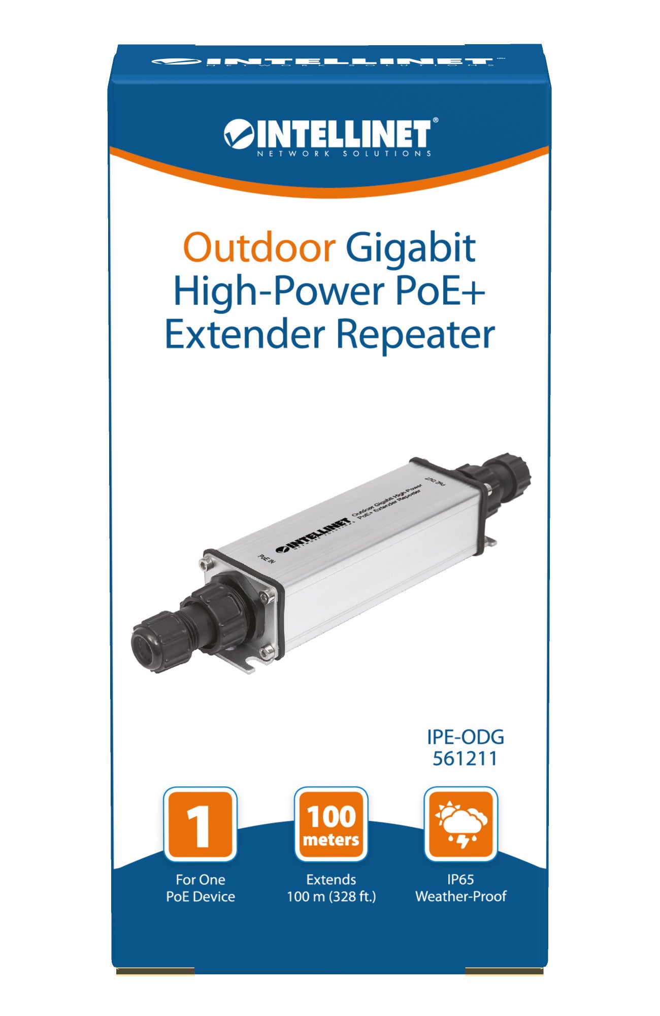 Outdoor Gigabit High-Power PoE+ Extender