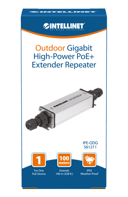 Outdoor Gigabit High-Power PoE+ Extender