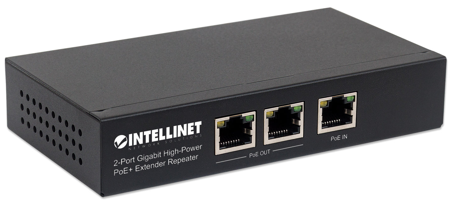 2-Port Gigabit High-Power PoE+ Extender Repeater
