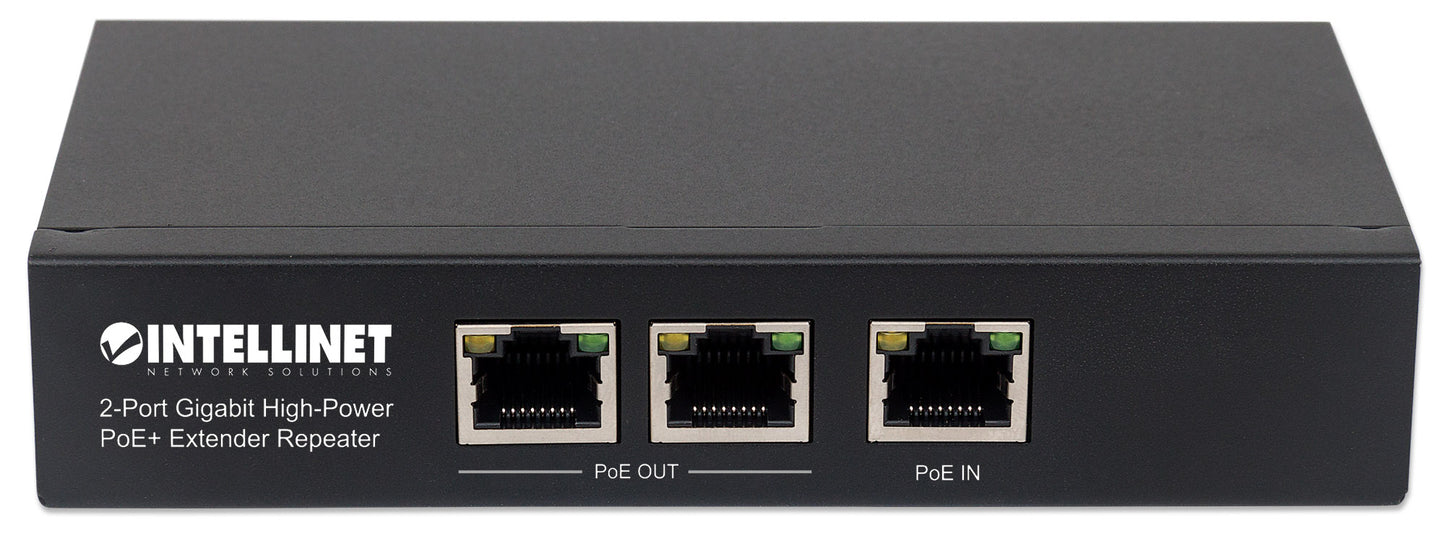2-Port Gigabit High-Power PoE+ Extender Repeater