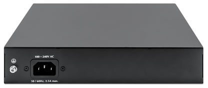 8-Port Gigabit Ethernet PoE+ Switch with 2 RJ45 Gigabit Uplink Ports