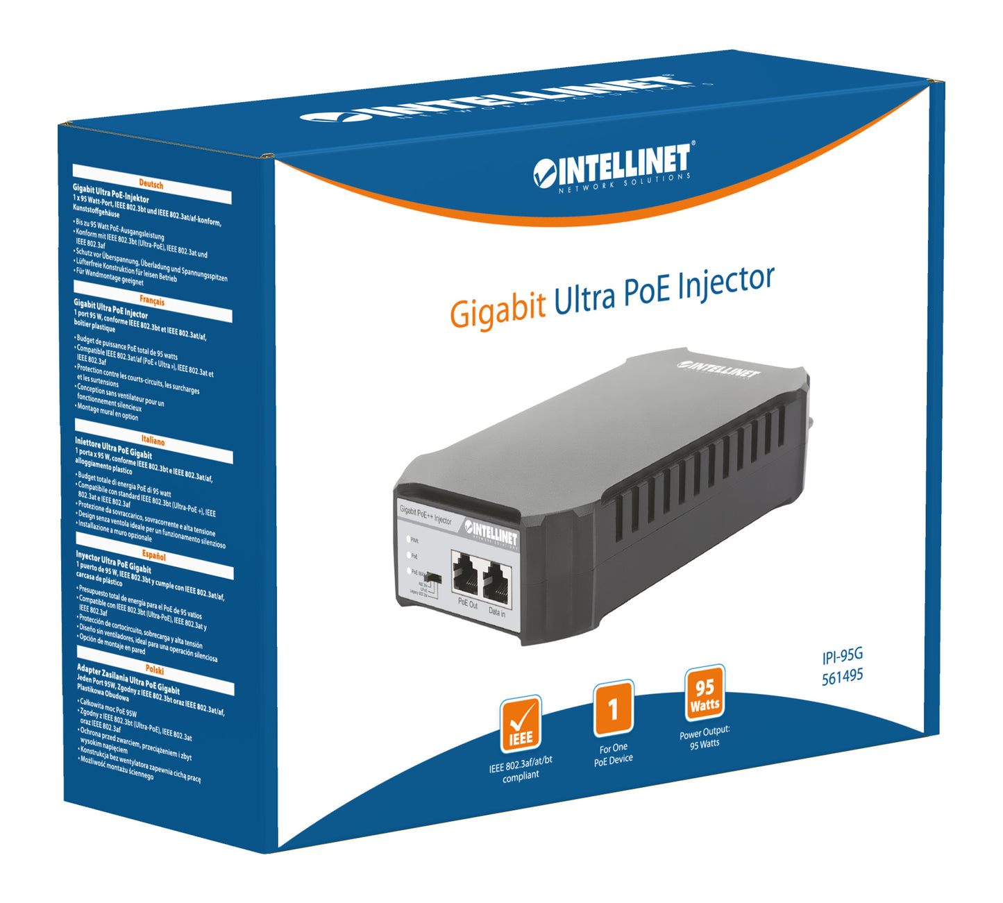 Gigabit PoE++ Injector