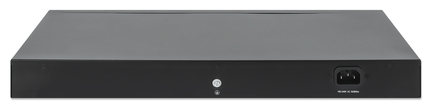 28-Port L2+ Fully Managed PoE+ Switch with 24 Gigabit Ethernet Ports and 4 SFP+ Uplinks