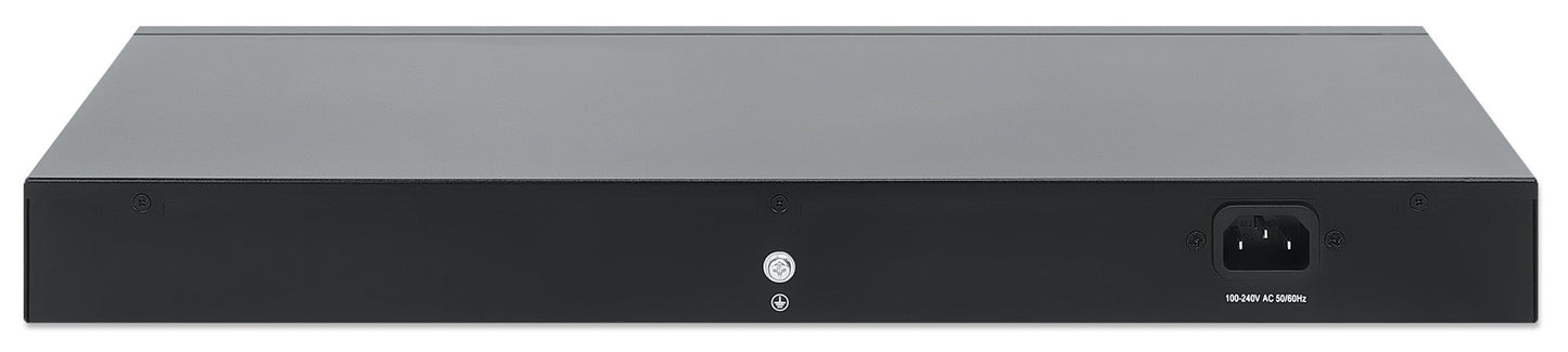 24-Port Gigabit Ethernet PoE+ Switch with 2 SFP Ports