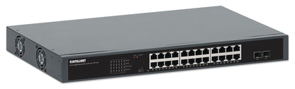 24-Port Gigabit Ethernet PoE+ Switch with 2 SFP Ports
