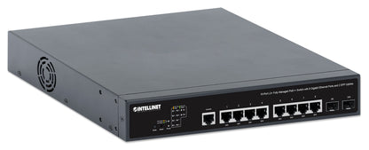 10-Port L2+ Fully Managed PoE++ Switch with 8 Gigabit Ethernet Ports and 2 SFP Uplinks