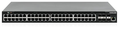 54-Port L3 Fully Managed PoE+ Switch with 48 Gigabit Ethernet Ports and 6 SFP+ Uplinks