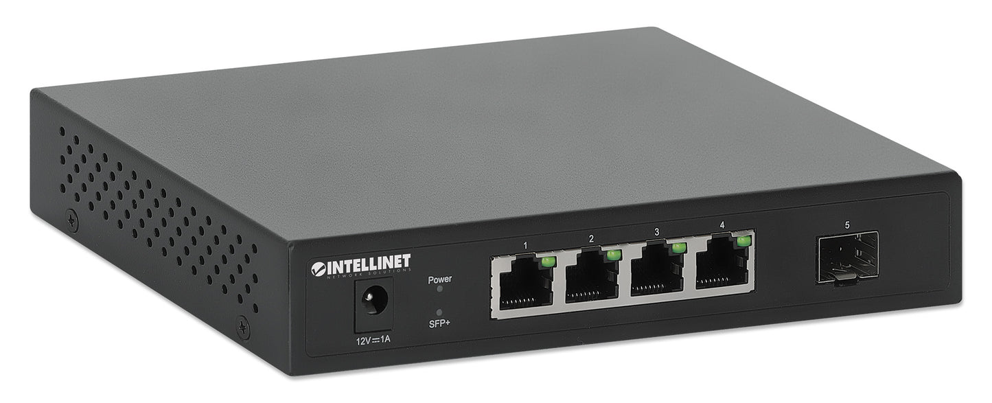 5-Port Switch with 4 x 2.5G Ethernet Ports and 1 SFP+ Uplink