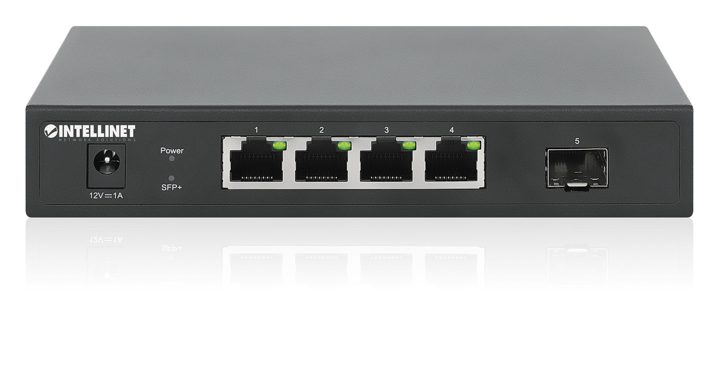 5-Port Switch with 4 x 2.5G Ethernet Ports and 1 SFP+ Uplink